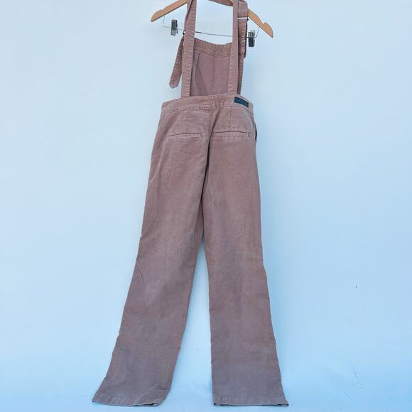 Adriano Goldschmied AG Corduroy Gwendolyn Backless Overalls Flare Small Pink - Picture 5 of 10